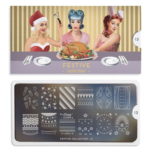 MoYou Nail Art Plate Collection Festive 13 #MPFES13