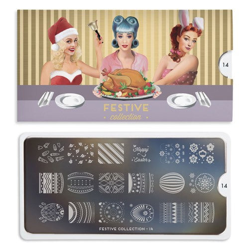 MoYou Nail Art Plate Collection Festive 14 #MPFES14