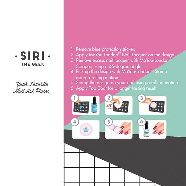 MoYou Nail Art Plate Collection Geek 01 #MPGEE01