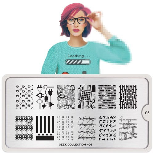 MoYou Nail Art Plate Collection Geek 05 #MPGEE05