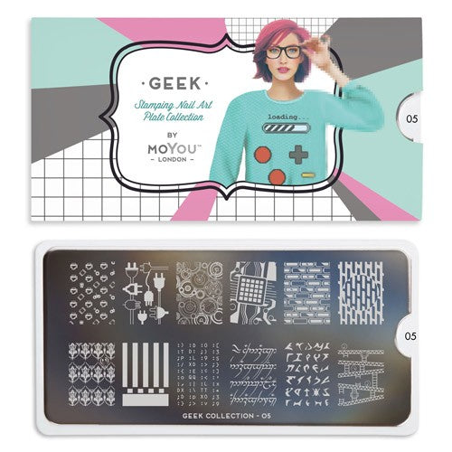 MoYou Nail Art Plate Collection Geek 05 #MPGEE05