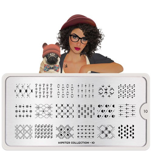 MoYou Nail Art Plate Collection Hipster 10 #MPHIP10