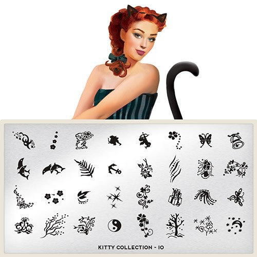 MoYou Nail Art Plate Collection Kitty 10 #MPKIT10