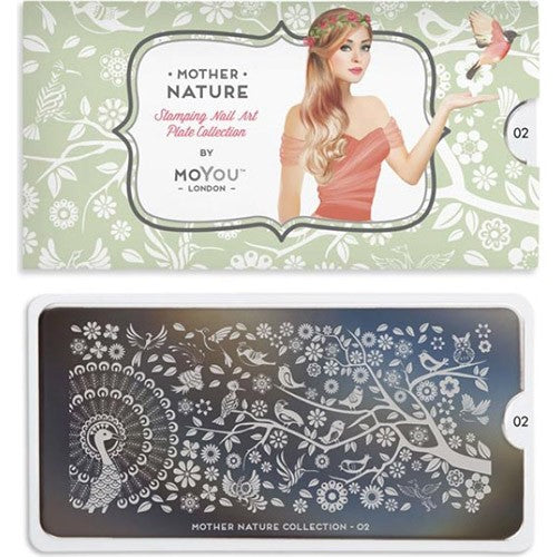 MoYou Nail Art Plate Collection Mother Nature 02 #MPMOT02
