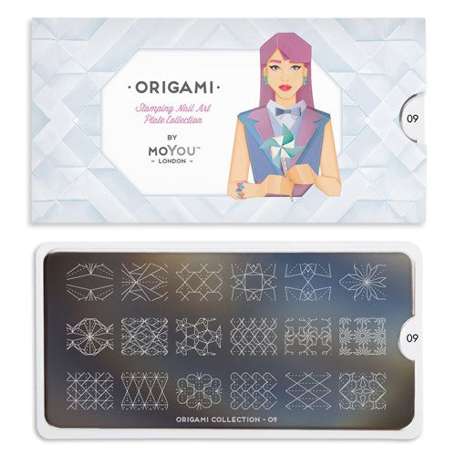 MoYou Nail Art Plate Collection Origami 09 #MPORI09