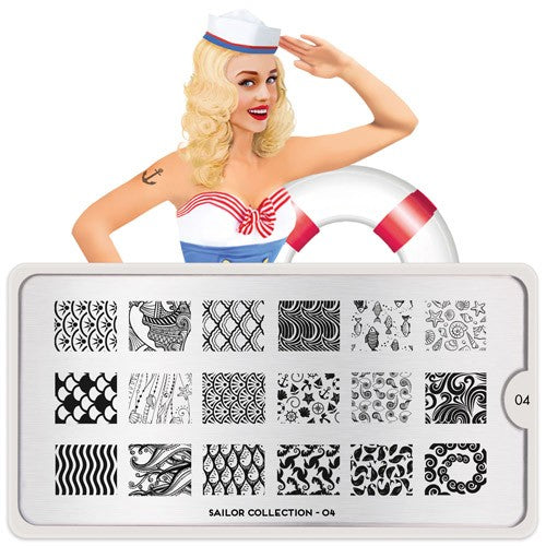 MoYou Nail Art Plate Collection Sailor 04 #MPSAI04