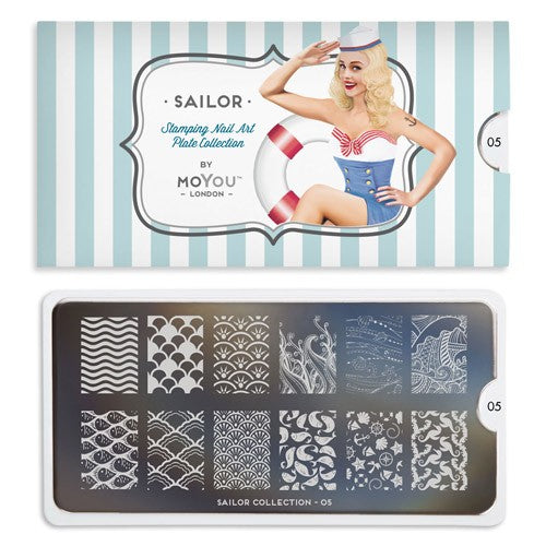 MoYou Nail Art Plate Collection Sailor 05 #MPSAI05