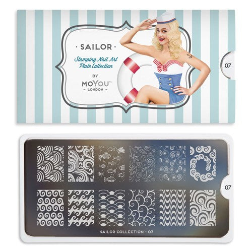MoYou Nail Art Plate Collection Sailor 07 #MPSAI07