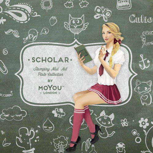 MoYou Nail Art Plate Collection Scholar 02 #MPSCH02