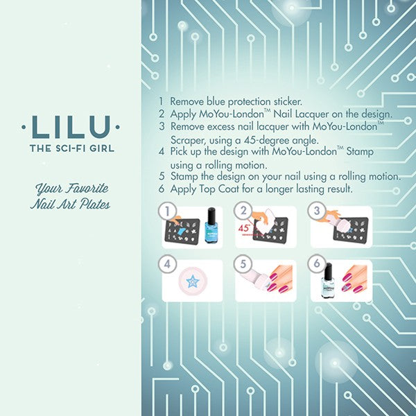 MoYou Nail Art Plate Collection Sci-Fi 08 #MPSCI08