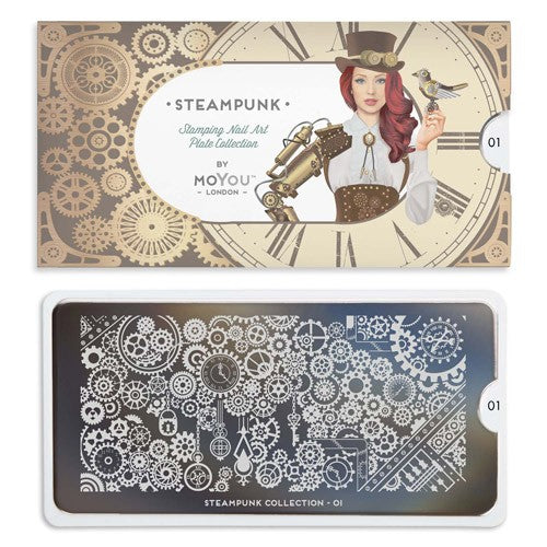MoYou Nail Art Plate Collection Steampunk 01 #MPSTE01