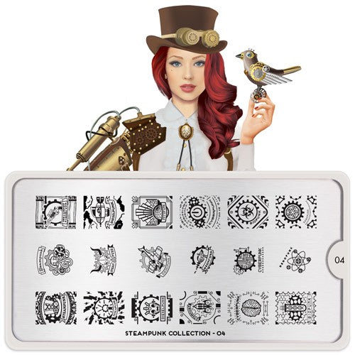 MoYou Nail Art Plate Collection Steampunk 04 #MPSTE04