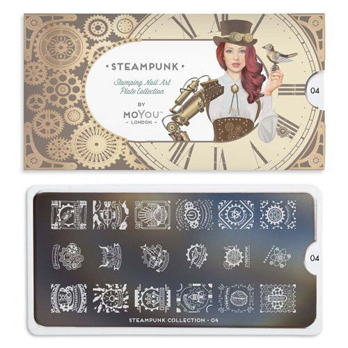 MoYou Nail Art Plate Collection Steampunk 04 #MPSTE04