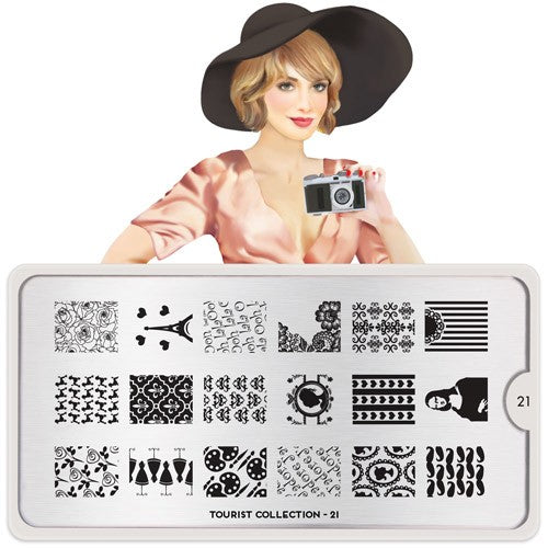 MoYou Nail Art Plate Collection Tourist 21 #MPTOU21