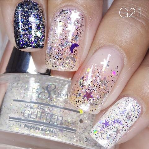Cre8tion Nail Art Glitter 1 fl oz/30g Glitter 21 #1101-0512