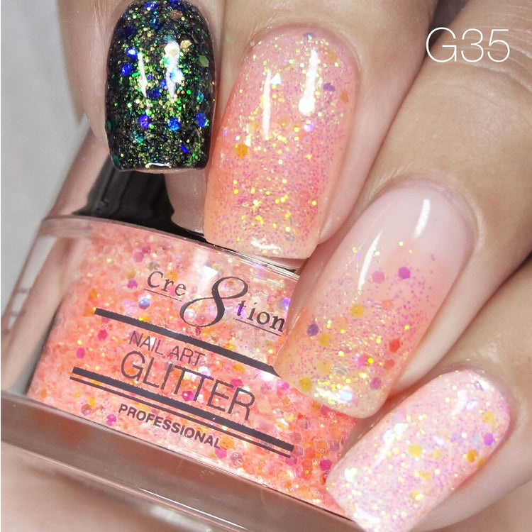 Cre8tion Nail Art Glitter 1 fl oz/30g Glitter 35 #1101-0526