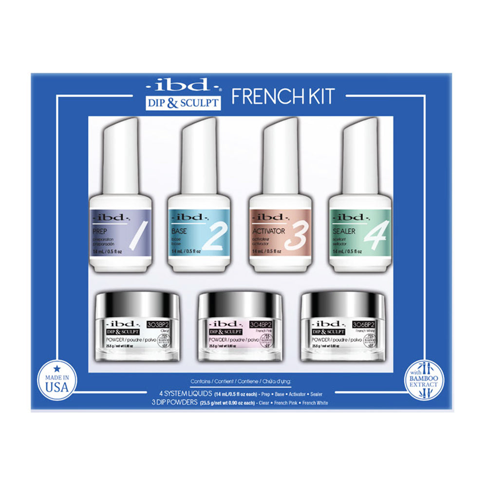 IBD Dip & Sculpt French Kit 7PC W/Bamboo Extract 13504