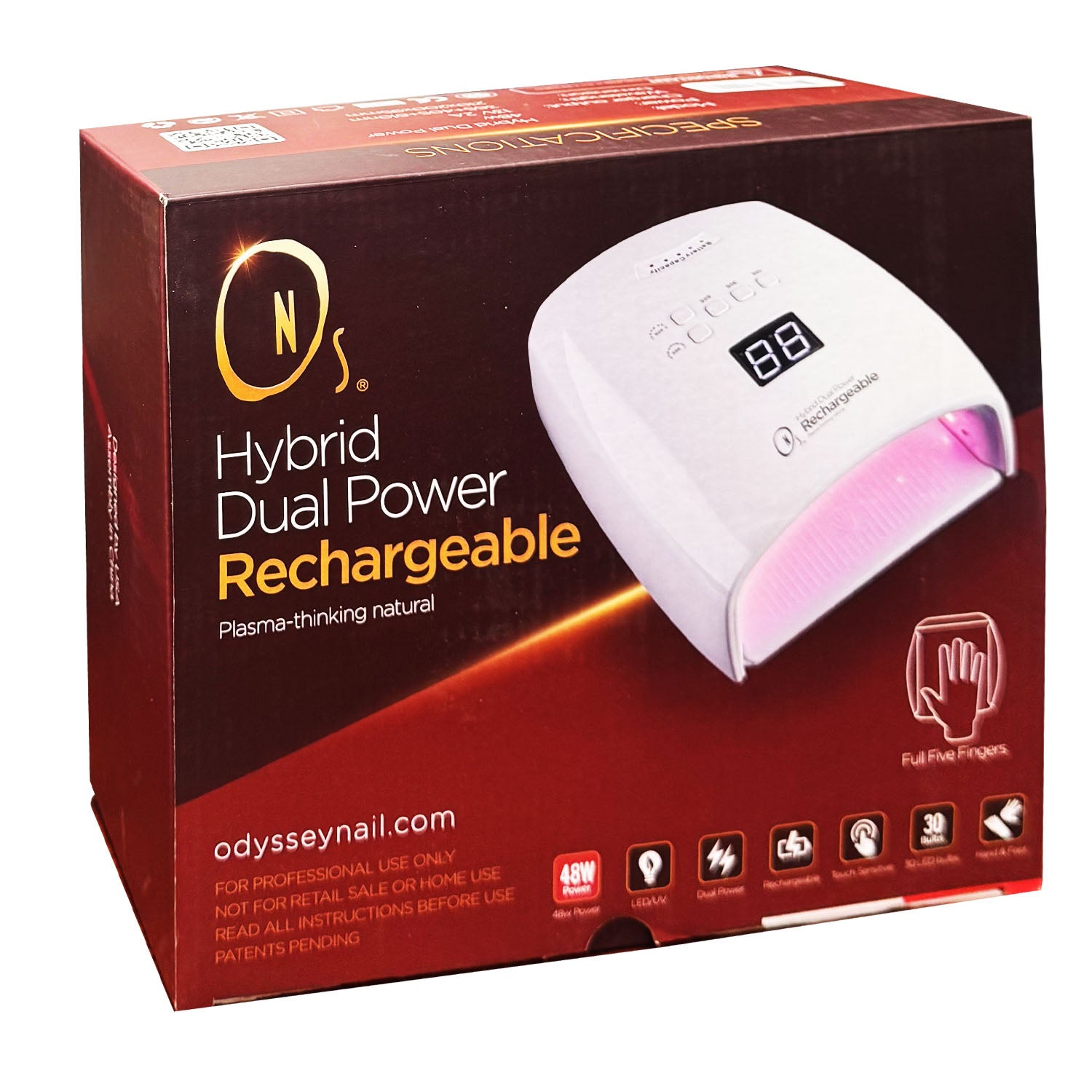 Aora Hybrid Dual Power Rechargeable LED/UV Lamp 48W 70115