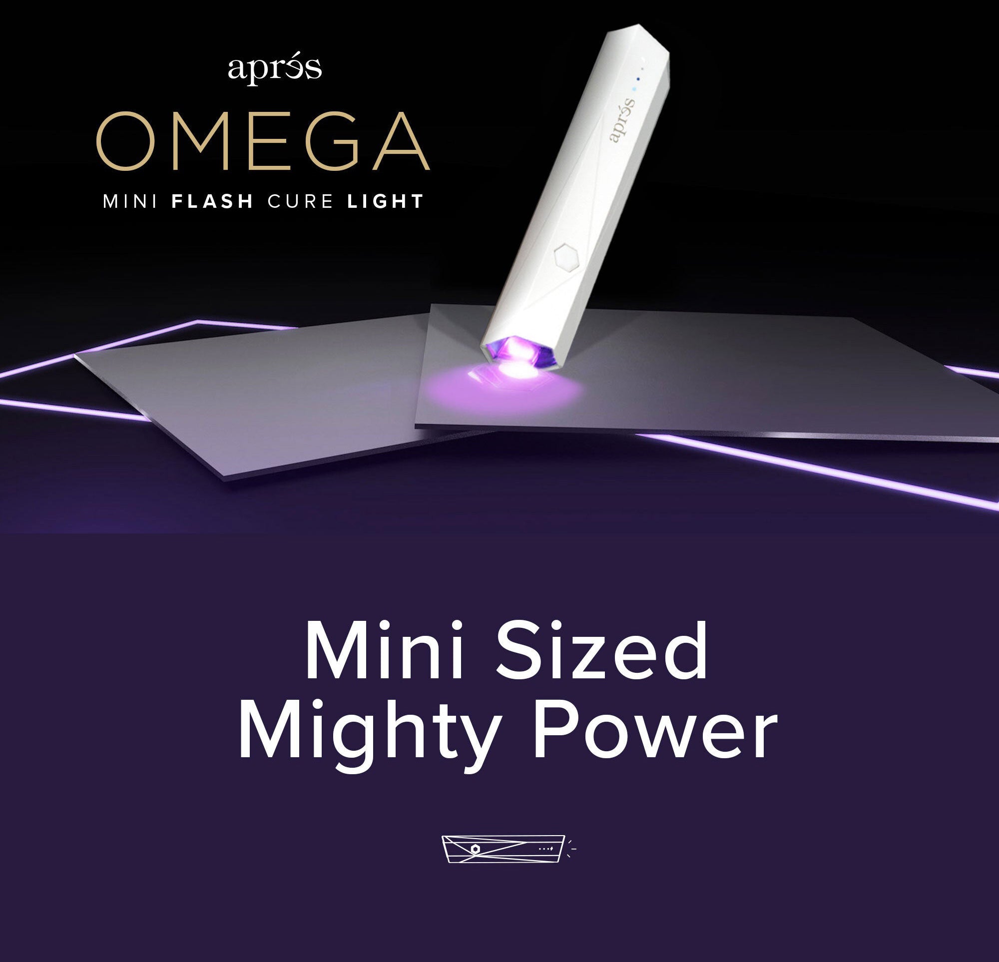 Apres Omega Mini Flash Cure Light Black 97477