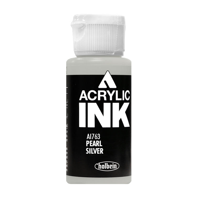 Holbein Acrylic Ink Pearl Silver AI763D