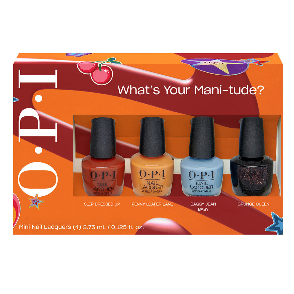 OPI Mini Nail Lacquer What's Your Mani-tude? 4PC DCF006