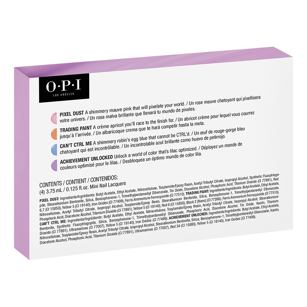 OPI XBOX Nail Lacquer 4 PC Mini Pack DCD01
