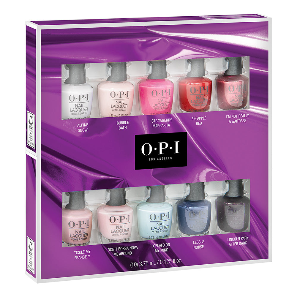 OPI Nail Lacquer Celebration Collection Mini 10-Pack HRN34