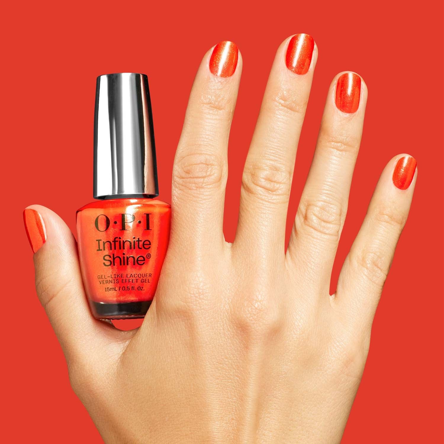OPI Infinite Shine Shock Em Orange 0.5oz ISL202