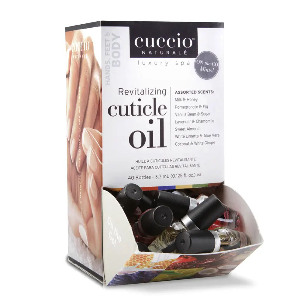 Cuccio Mini Cuticle Oil Assorted 3.7ml 40PC CNSC8454/98771
