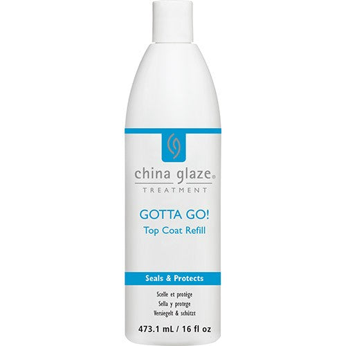 China Glaze Treatment Gotta Go! Top Coat Refill 16 oz. 83451