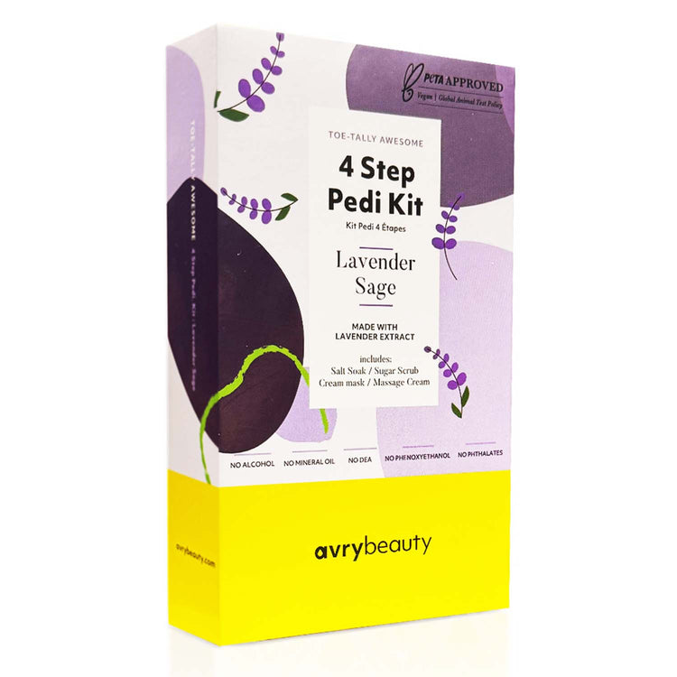 AvryBeauty 4 Step Spa Kit Lavender & Sage ABS105LVSG 00751