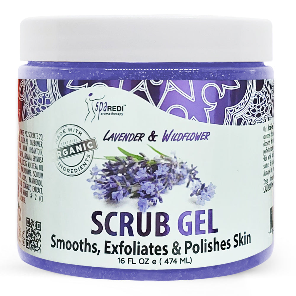 Spa Redi Pedi Scrub 16oz - Lavender & Wildflower C01S- 03010
