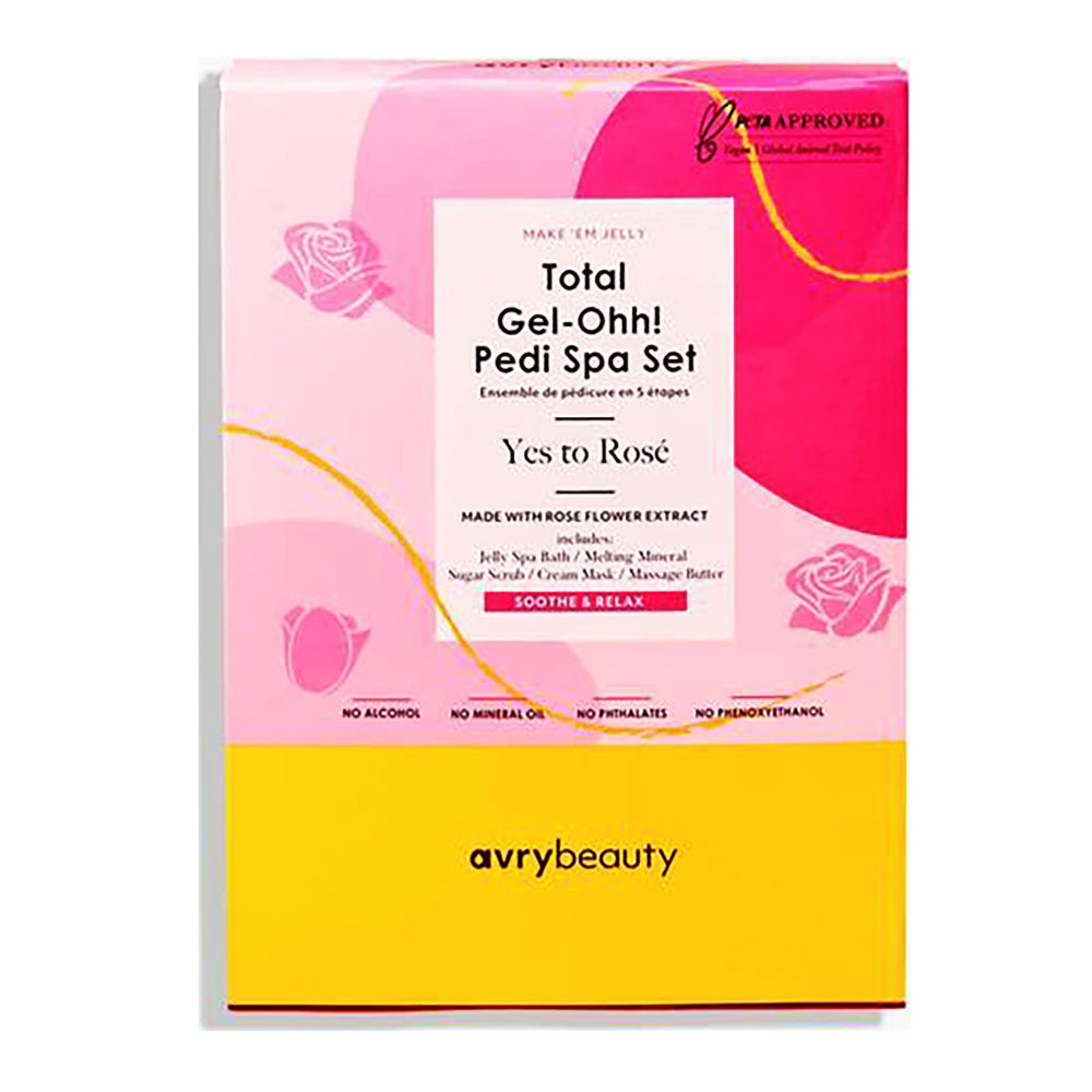 AvryBeauty Pedi 5 Step Spa Set Yes To Rose AJ501ROSE 10511