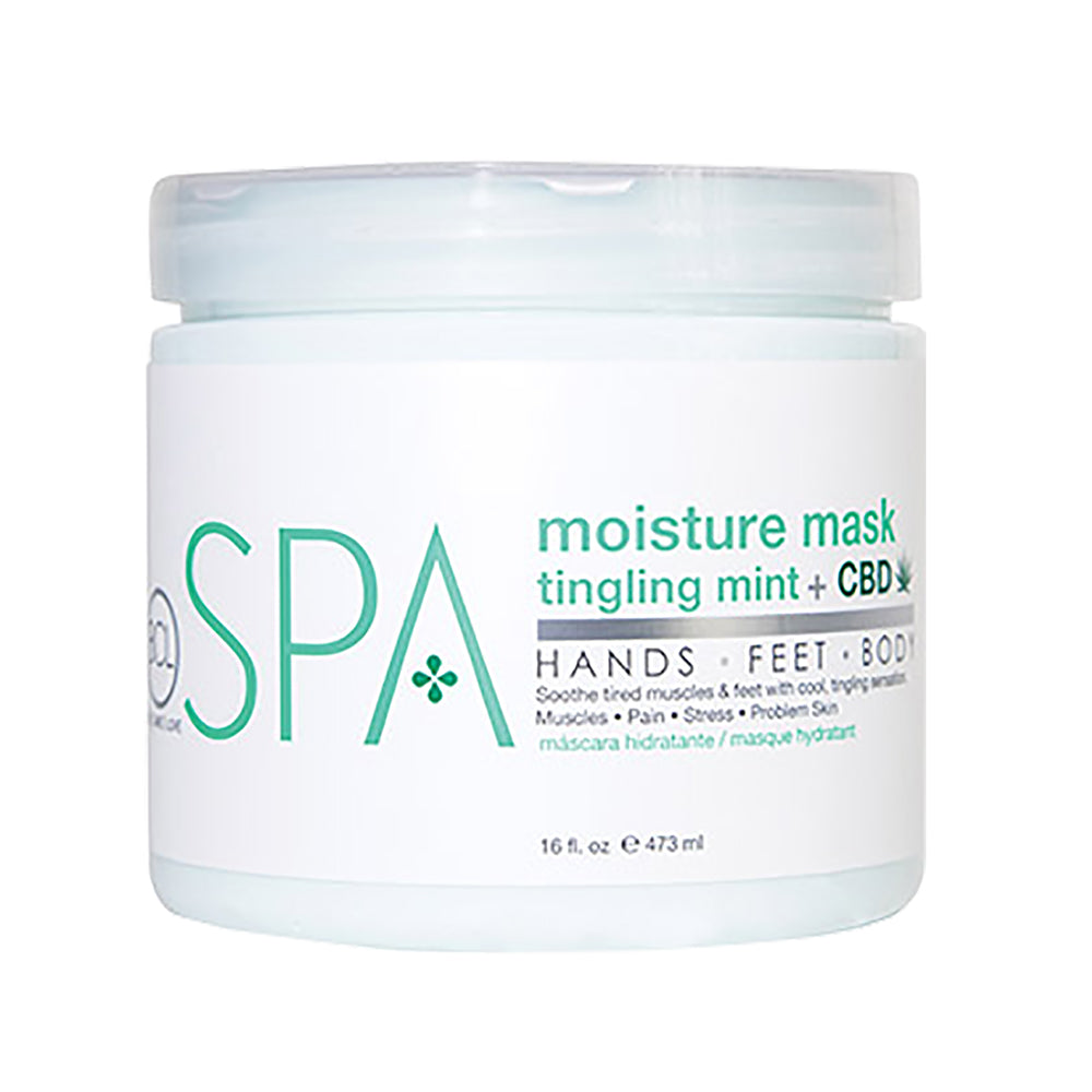 BCL SPA Moisture Mask 16 oz - Tingling Mint + CBD 56110
