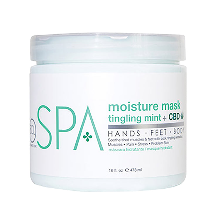 BCL SPA Moisture Mask 16 oz - Tingling Mint + CBD 56110