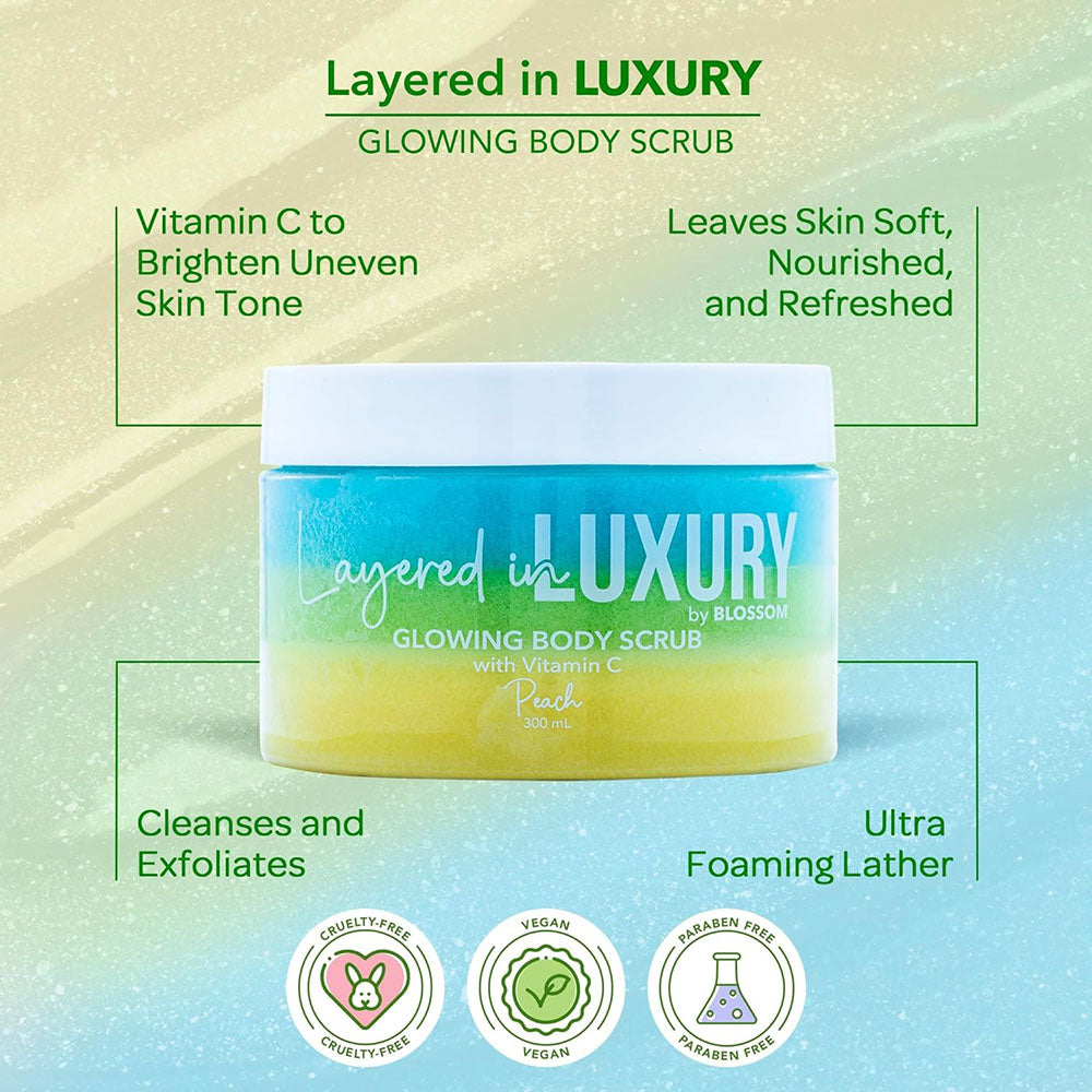 Blossom Glowing Body Scrub 300 ml - Peach 90425