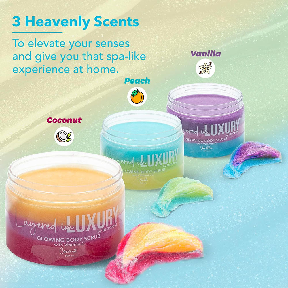 Blossom Glowing Body Scrub 300 ml - Peach 90425