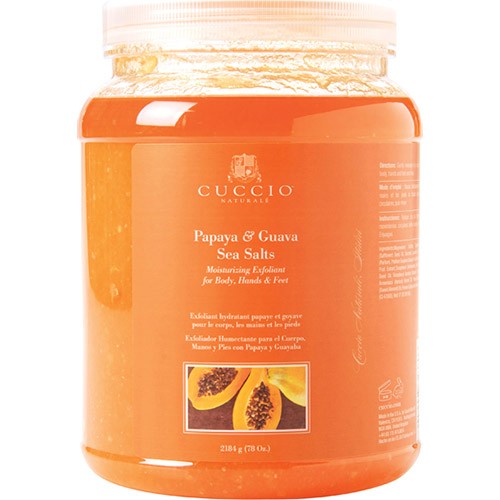 Cuccio Papaya & Guava Sea Salts Exfoliant 78oz 3238/CNSC3258
