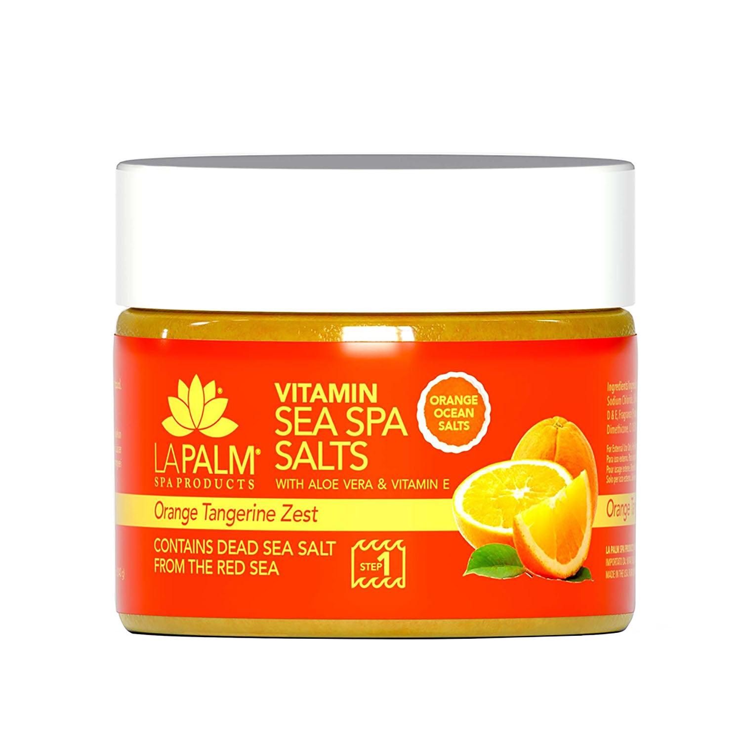 La Palm Sea Spa Salts 12 oz - Orange Tangerine Zest LP203