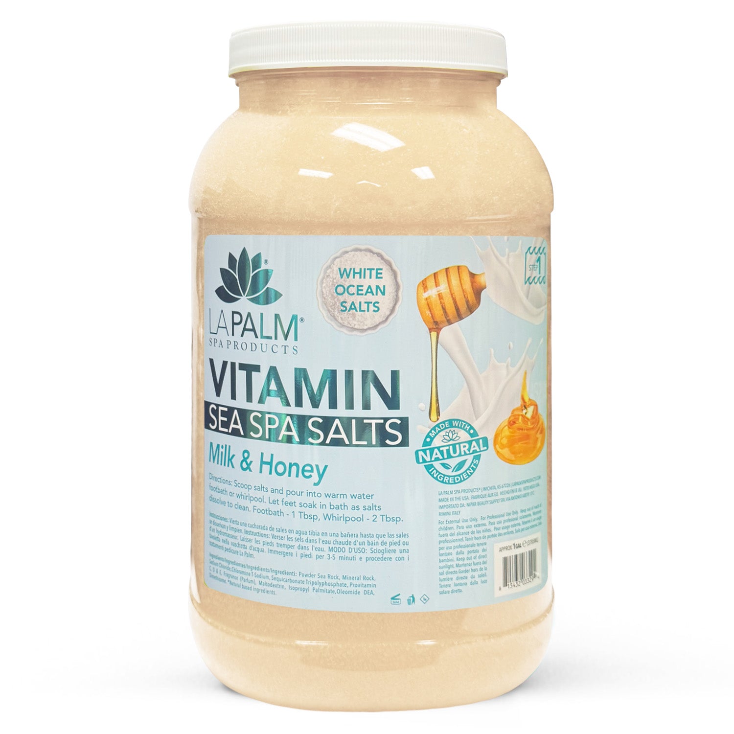 La Palm Sea Spa Salts 1GAL - Vitamin Milk & Honey LP208
