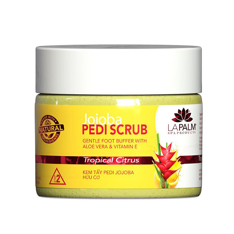La Palm Jojoba Pedi Scrub 12 oz -Tropical Citrus LP386/02479