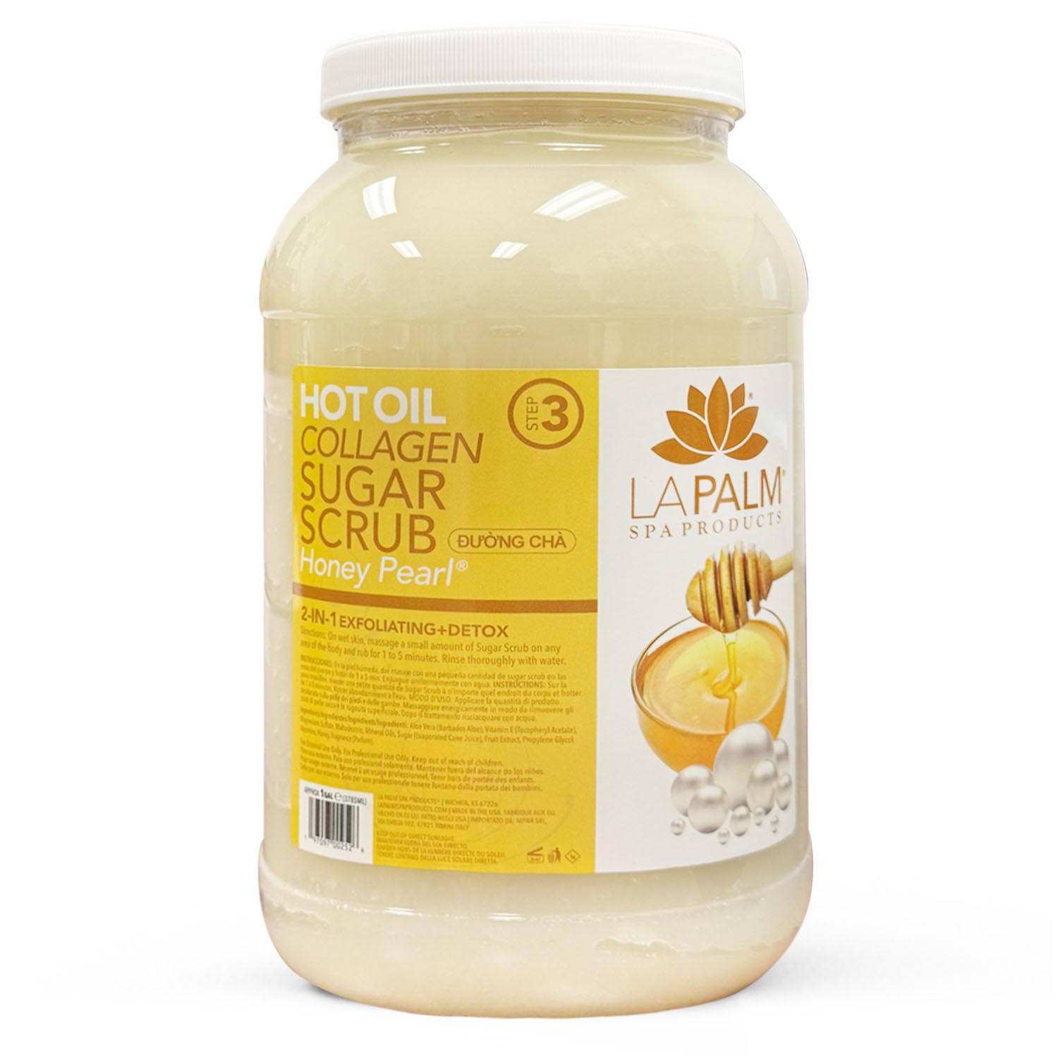 La Palm Hot Oil Sugar Scrub 1G - Honey Pearl LP406/02552