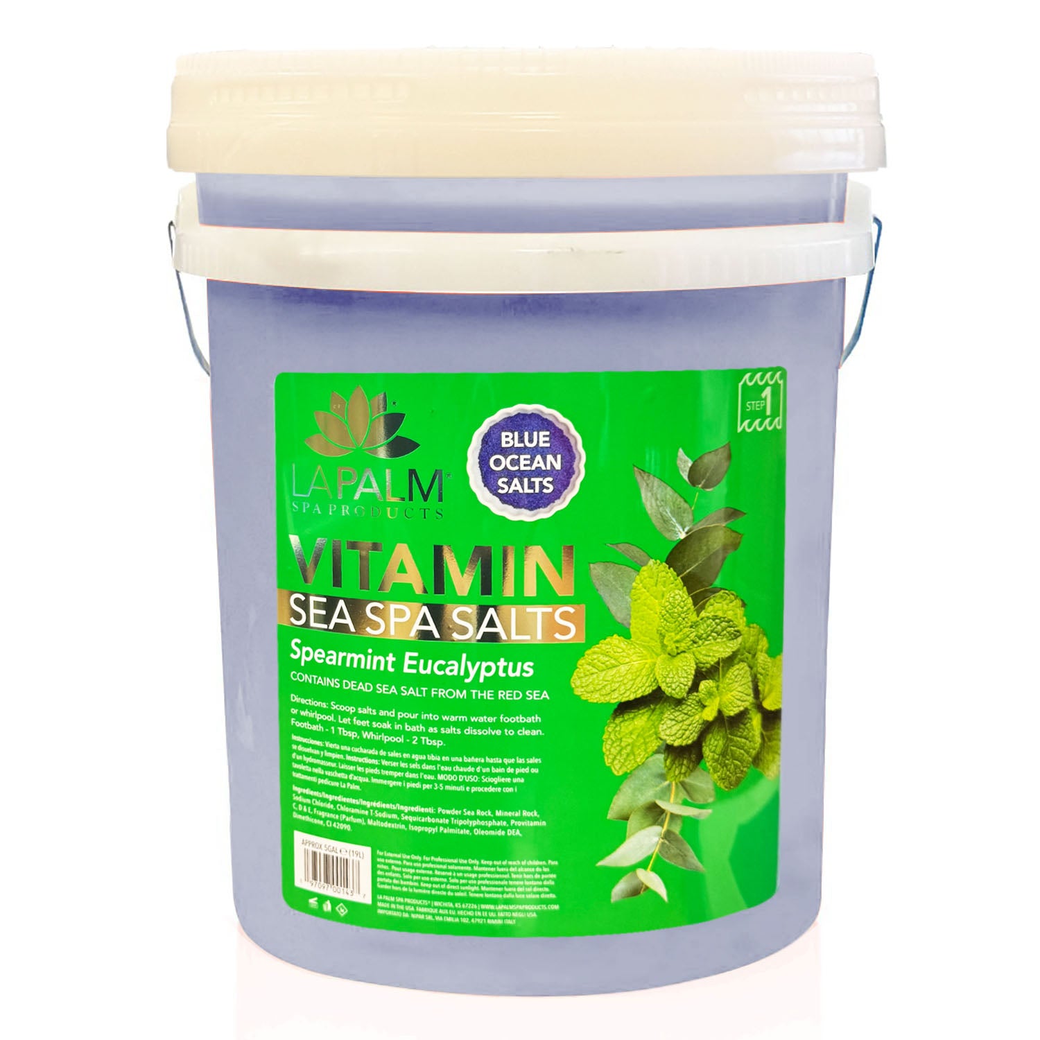 La Palm Sea Spa Salts 5G - Spearmint Eucalyptus LP198