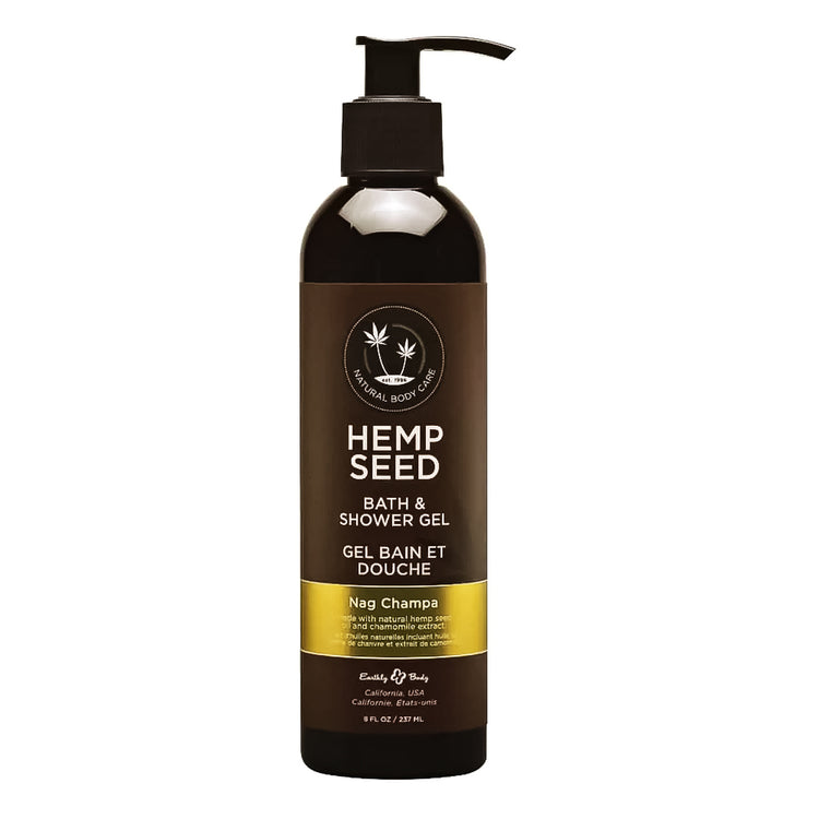 Earthly Body Hemp Seed Bath&Shower Gel 8 oz Nag Champa SG020