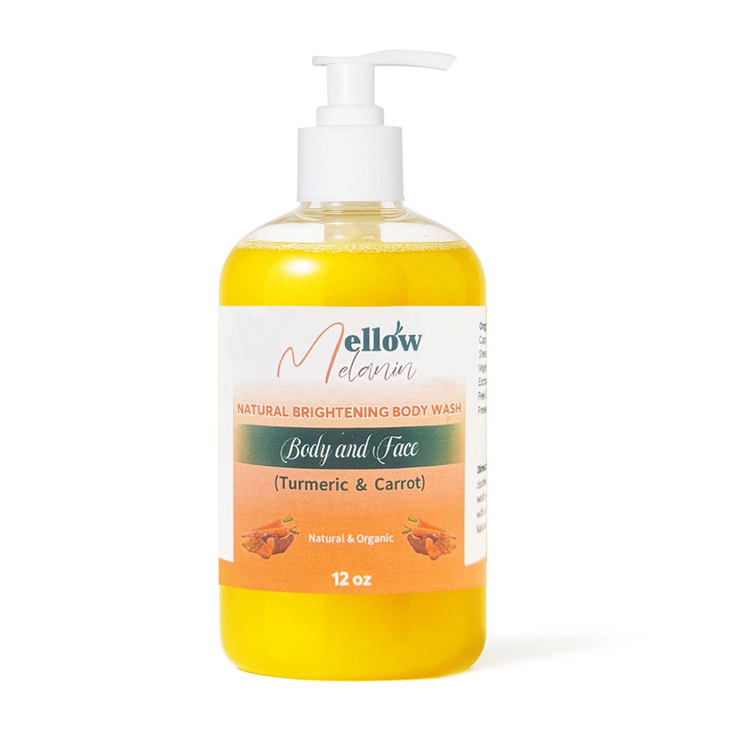 Mellow Brightening Body Wash - Turmeric& Carrot 12oz 19090