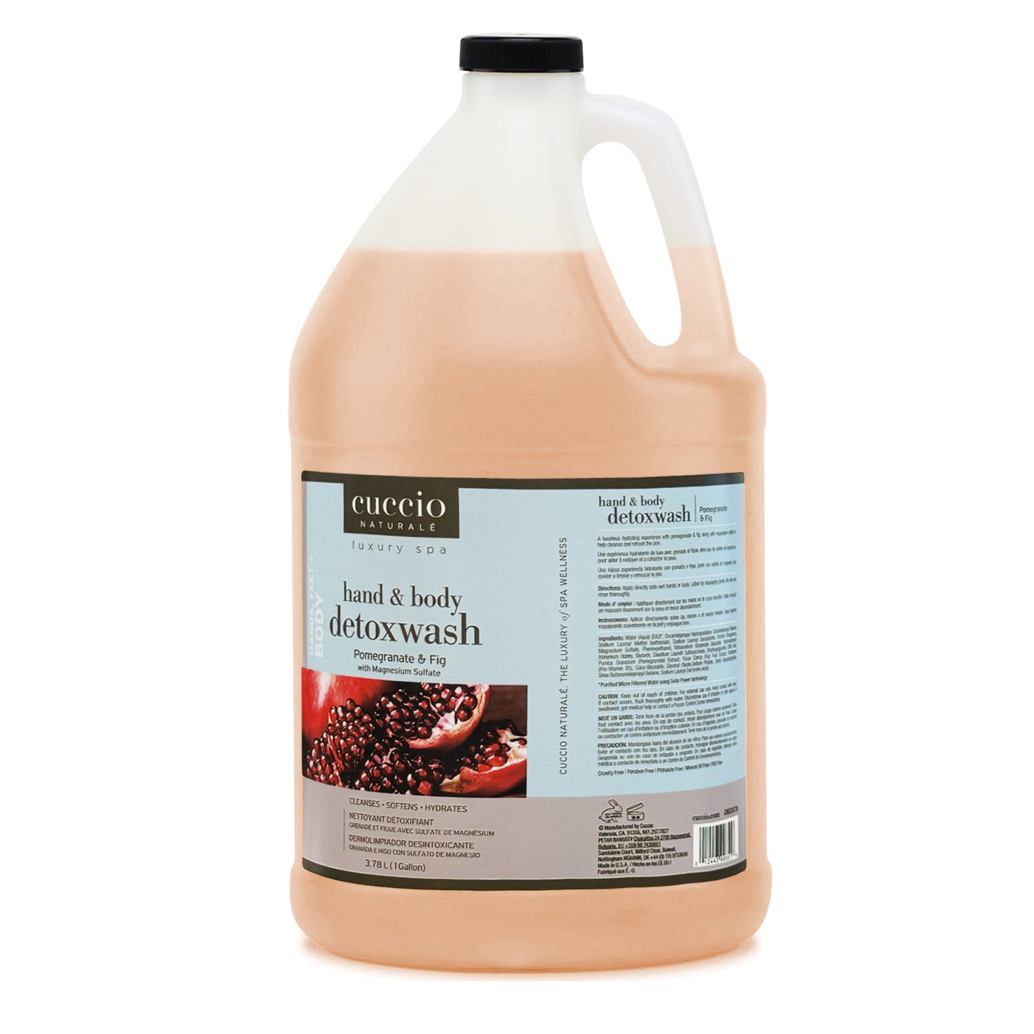 Cuccio Hand & Body Detoxwash Pomegranate & F 3.78 L CNSC6739