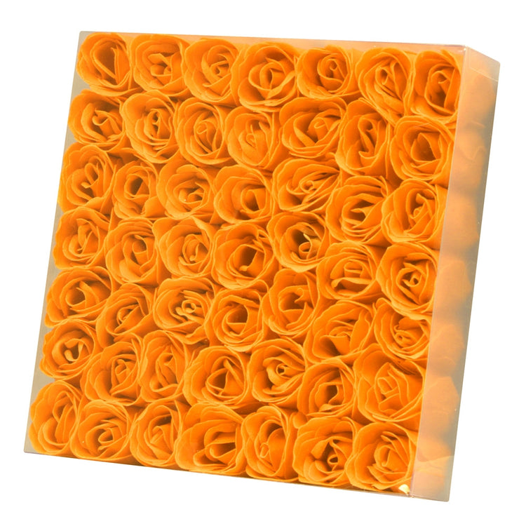 KM Nail Flower Soap Orange (49 Roses/Box) 49005