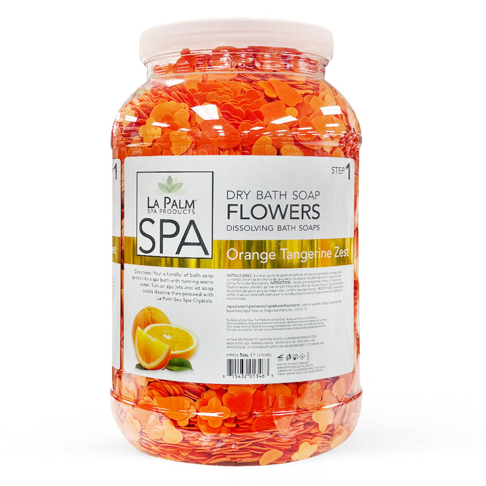 La Palm Flower Soap 1G Orange Tangerine Zest 01346