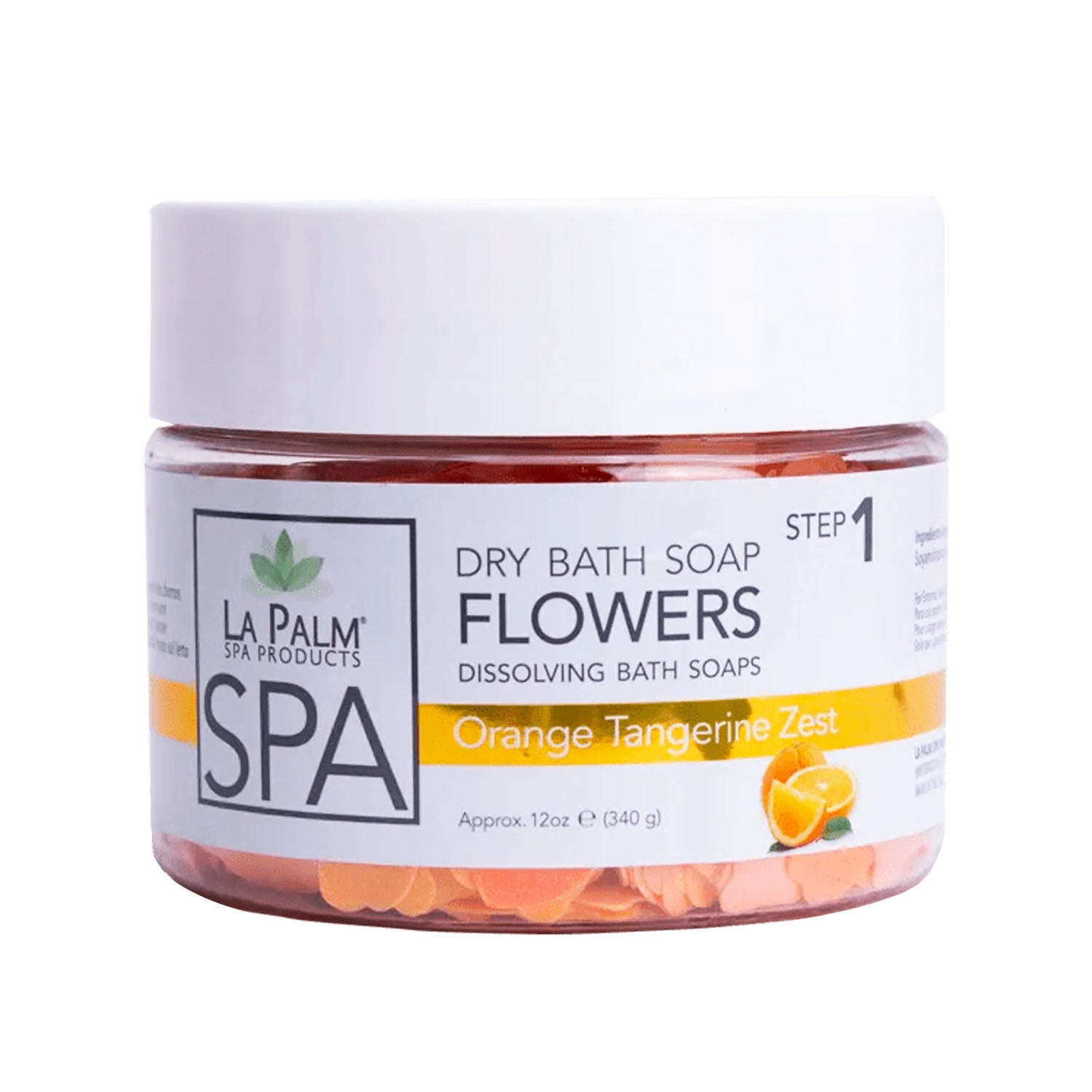 La Palm VolcanoSpa Flower Soap12oz Orange Tangerine ZestVS59