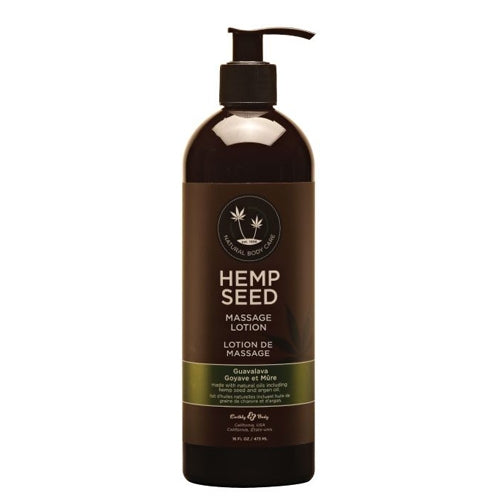 Earthly Body Hemp Seed Massage Lotion Guavalava 16oz 02173